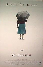 MRS. DOUBTFIRE original issue rolled double sided Advance 1-sheet movie poster