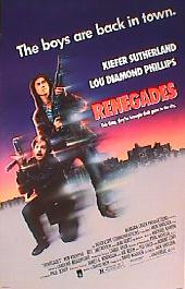 RENEGADES original issue rolled double sided 1-sheet movie poster