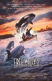 FREE WILLY 2 original issue rolled double sided 1-sheet movie poster