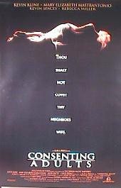 CONSENTING ADULTS original issue rolled double sided 1-sheet movie poster
