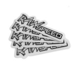 Raw Speed - 3" x 1" Stickers (5 pack)