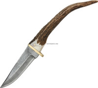 LONG HORN DAMASCUS HUNTER KNIFE DM-1011