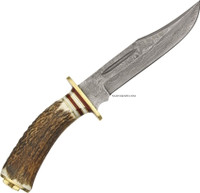 EL DORADO 10 1/4" DAMASCUS HUNTER KNIFE DM-1043