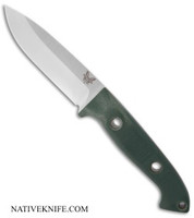 Benchmade Bushcrafter Sibert Fixed Blade Knife Green 162