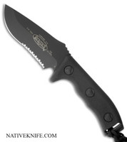 Microtech Currahee Drop Point Knife Fixed Blade MT102-2BL