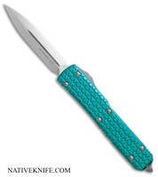 Microtech Ultratech D/E OTF Automatic Knife Tri-Grip Turquoise MT122-4TQ