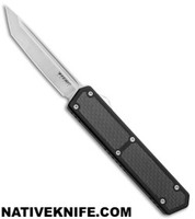 No Limit Knives Fer-De-Lance Black OTF Automatic Knife Tanto