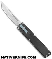 No Limit Knives Hyrax Black OTF Automatic Knife Tanto D2