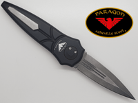 Paragon Warlock X Folding Knife Black Satin Double Ought Grind