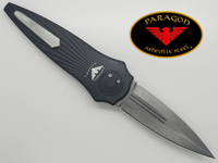 Paragon Warlock X Folding Knife Starburst Black Satin Double Ought Grind Tapered