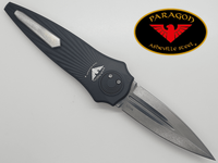 Paragon Warlock X Folding Knife Starburst Black Satin Blood Groove Tapered