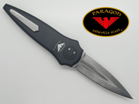 Paragon Warlock X Folding Knife Black Satin Blood Groove Plain Handle