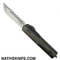 No Limit Night Stalker II Gray S/E OTF Automatic Knife M390