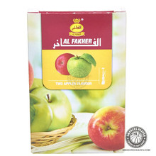 Experience the iconic taste of Al Fakher Two Apple Shisha Tobacco, one of the most classic and recognizable hookah flavors worldwide. Known for its distinct blend of sweet red apple and crisp green apple with subtle anise notes, this premium shisha delivers a smooth, aromatic smoke and consistent performance.

Crafted using carefully selected tobacco leaves and traditional blending methods, Al Fakher Two Apple is ideal for both solo sessions and mixing with flavors like mint or lemon. Trusted by hookah enthusiasts and lounges globally, it offers dependable quality and authentic flavor in every session.