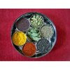 Indian Spice Box - DELUXE Masala Dabba with Clear see thru lid! USA