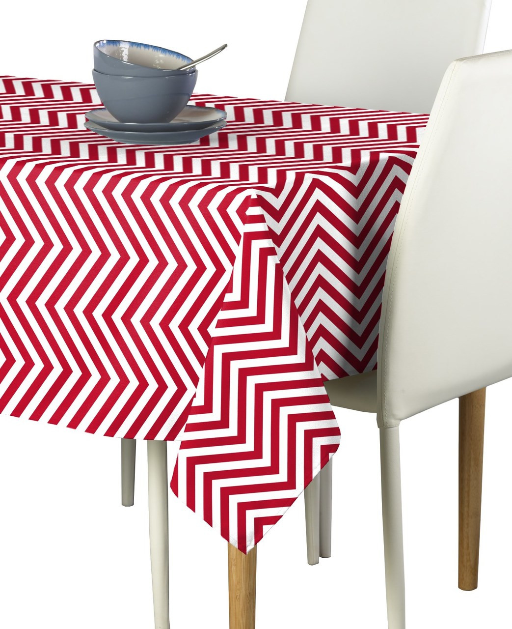Red Chevron Milliken Signature Rectangle Tablecloths - Fabric Textile ...