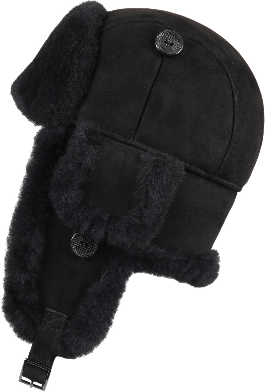 black suede hat