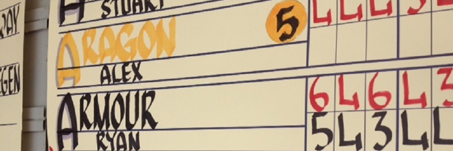 Scoreboard Calligraphy Example