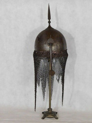 A GENUINE ANTIQUE KULAH KHUD HELMET - NOW SOLD