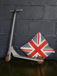 EARLY BESPOKE ANTIQUE FOLK ART SCOOTER-IDEAL WALL ART