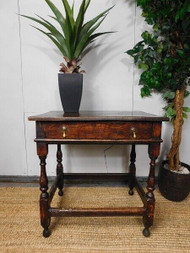 A FINE ANTIQUE COUNTRY ELM SIDE TABLE - NOW SOLD