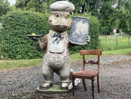 A LARGE VINTAGE ADVERTISING ALLIGATOR FIGURE-AMERICAN DINER ** SOLD **