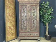 ORIENTAL CHINESE ANTIQUE CARVED DECORATIVE CUPBOARD ** SOLD **