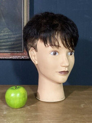 A CHARMING VINTAGE MANNEQUIN HAIR STYLIST HEAD