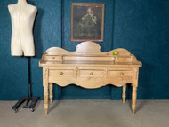 A FINE COUNTRY HOUSE ANTIQUE PINE DRESSER BASE OR CONSOLE