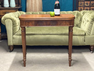 A FINE VINTAGE GEORGIAN STYLED FOLD OVER TEA TABLE OR CONSOLE