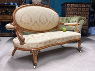 A FINE VICTORIAN ANTIQUE COUNTRY HOUSE 2 SEATER PARLOUR SOFA