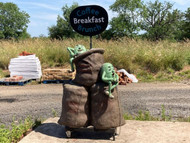 A CHARMING LARGE VINTAGE COFFEE SHOP CAFE ADVERTISING SCULPTURE