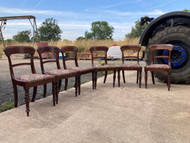 A GOOD SET OF 6 ANTIQUE VICTORIAN COUNTRY HOUSE DINING CHAIRS