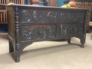 A FINE WELL CARVED OAK ANTIQUE VICTORIAN DRESSER BASE OR SIDBOARD