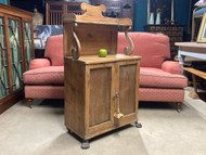 A CHARMING PETITE EARLY ANTIQUE PINE CHIFFONIER OR SIDE CABINET