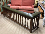 A GOOD EARLY 20thC ANTIQUE OAK FIRESIDE COUNTRY HOUSE CLUB FENDER