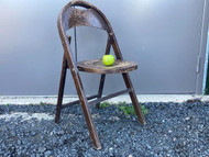 A SET OF 5 VINTAGE THONET STYLE FOLDING CAFE BISTRO CHAIRS