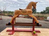A CHARMING COUNTRY HOUSE ANTIQUE ROCKING HORSE