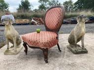 A CHARMING ANTIQUE VICTORIAN COUNTRY HOUSE LOW CHAIR