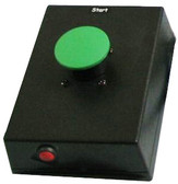 1 Green Mush Button, Wall-Mount ENCL (kp1_mwg)