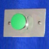 1 Green Mushroom Button on a Wall Plate (kp1_mbg)