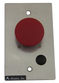 1 Red Mushroom Button on a Wall Plate (kp1_mbr)