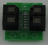 Adapter with four RJ11/14 phone Jacks (kt4xrj14a)