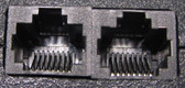 Dual RJ45 jacks to screw term adapter (kt2xrj45a)