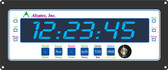 Flush Clock/Timer, 6 Digits (tmr106b6_fm_blu)