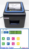 Take-A-Number Ticket Printer, 8 Buttons (pr121e8)