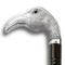 Comyns Walking Stick - Sterling Silver Handle with Walnut Gloss - Flamingo
