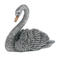 Comyns Sterling Silver:  Filled Figurine - Little Swan 6.5 cm