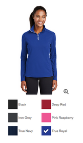 OLYMPIA GARDEN CLUB LADIES 1/4 ZIP PULLOVER