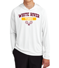 WHITE RIVER TENNIS PULLOVER HOODED TEE